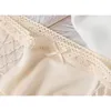 3 pack Womens 100% Silk Lace Thin Sexy Panties Briefs Underwear Lingerie M L XL TG005 201112