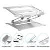 Verstelbare aluminium laptop stand ergonomische multi-angle bureau laptophouder w / heat-vent voor notebook MacBook Dell HP Meer 10-17.3 "