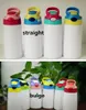 DIY Sublimation 12oz enklare flaska definitivt rak tumbler rostfritt stål sippy kopp 350 ml halm koppar bra kvalitet för barn