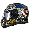 Casco Moto Motorcycle Hełm Racing Modułowa podwójna soczewka Motocross Moto Hełm Moto Hełm pełny twarz Flip Up Casco Capacete Casque4809163