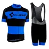 Neue CUBE Pro Männer Team Radfahren Jersey Set MTB Kurzarm Fahrrad Kleidung Bike hemd Trägerhose anzug maillot ciclismo y21030811