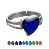 Fashion Changing Color Guitar Butterfly heart rings band Temperature sensing mood ring for women kids fashion jewelry will and sandy gift