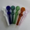 Donut Pyrex Glass Oil Burner Pipes Smoking Pipes Dab Rigs Spoon Pipes Colorful Glass Pipe Smoking Accessories SW65