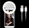 LED Halka Selfie'nin Işık USB Şarj edilebilir rings selfie'si Dolgu Işığı Tamamlayıcı Aydınlatma Kamera Fotoğraf AAA Pil Akıllı Cep Telefonları