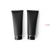 100ML 50PCS Empty Matte Black Soft Tubes Refillable Plastic Lotion Squeeze Cosmetic Packaging, Cream Tube Flip Lids Containergood qualtity