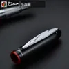 Pimio 907 Smooth Black and Red Rollerball Pen with Silver Clip High Quality Metal Ballpoint Pens with Original Case Gift Pen Set 201111