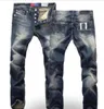 Nouveau Designer Hommes Pantalon Skinny Jeans Casual Hommes Mode En Détresse Ripped Slim Moto Moto Biker Denim Hip Hop Pantsnew Des