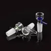 14 mm 18 mm Bowl glazen kom stuk sneeuwvlokfilter bedrukte kom met schermronde rookkommen voor bong dab rig