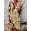 Sexy Knitted Up Tunics for Swimsuit Crochet Cover Ups Saida Praia Sarong Beach Kaftan T200324