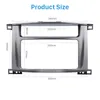 200*101mm marco 2Din coche DVD estéreo Panel Radio Fascia para 2003-2008 Toyota LAND CRUISER 100 y 1998-2007 Lexus LX-470