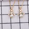 2PCs set Love Heart Necklace Fashion BIG SIS LIL SIS Pearl Pendant Family Necklaces For Women BBF Gifts2777