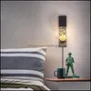 Wall Lamp Home Deco El Supplies & Garden Led Lights For Kitchen Bedroom Living Room Entrance Milky White Lampshade Scone Drop Indoor Deliver