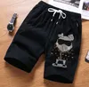 Summer Men's Shorts Quick-drying Solid Color Shorts Men Beach Fitness Jogger Rhinestones Light Weight shorts 03