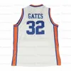 Custom Curtis Gates # 32 High School Basketball Jersey Mens Stitched White Any Name Number Jerseys Toppkvalitet