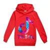 Spring Fall Tiktok Sweatshirt för Big Boy Girl kläder mode barn huva tryck bomulls hoodies kid tik tok casual sport t shi2351