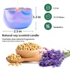 Aromatherapy candles to help sleep and calm nerves lavender essential oil fragrance wax soybean plant Valentine's Day gift T2I53342