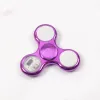 Luz led girando pacotes top mais legal mudando fidget fidegeta brinquedo dedo crianças brinquedos auto mudança padrão com arco-íris up hand spinner