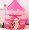 Crianças de brinquedos de brinquedos crianças dobrando brincar casa portátil externo de brinquedo interior tenda princesa príncipe brincar house tenda kka82954210769