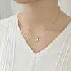 2019 berühmte Designer-Halsketten Gold Beste Freundin Schmuck Geschenk Muttertag Hochwertige Halskette aus echtem reinem 925er Sterlingsilber Q0531