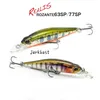 10pcslot yeni balıkçılık yemleri küçük batan minnow 55cm 5g jerkbait ikilisi sert lures fishingwobbler bas krank alabalığı cazibesi rozante7781884