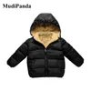 Mudipanda 2020 inverno Parkas Giacche per bambini per ragazze ragazzi caldi con velluto spesso cappotto per bambini esterno overboat neonate lj201125