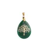Waterdrop Stone Charms Reiki Healing Tree of Life Symbol Quartz Stones Pendant för smycken som gör halsband