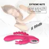 3 w 1 Dildo Rabbit Vibrator Wodoodporny USB magnetyczny ładowanie Anal Anal Clit Vibrator Sex Toys For Women Pary Sex SKLEP Y2011188380753