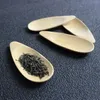 Hot sales Cute Melon seed shape Spoons Drop-shaped Handmade Mini Bamboo Tea Scoops Kung Fu Black Green Tea Shovel Gift For Friends