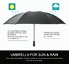 Odwrócony wiatroszczelny kompaktowy wewnątrz odwrócić automatyczne otwarte i zamknięcie deszczu parasol dla kobiety mężczyzna 201218