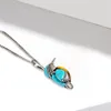 Hanger Kettingen High End Emaille Vogel Ketting Vintage Turquoise Edelsteen Hele Kwaliteit Sieraden Cadeau Accessoires7016764