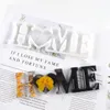 실리콘 에폭시 수지 금형 사랑 홈 가족 알파벳 문자 금형 DIY 테이블 장식 아트 공예 금형