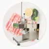 자동 스테인리스 스틸 전기 동결 고기 슬라이서 컷 램 롤 양고기 소비 소시지 베이컨 플레커 형성 제작 기계