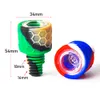 14&18mm male 2IN1 Silicone Bowl for Bong smoke accessory water pipe dab rig glass pipe 48pcs/display