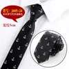 Moda Listrada de Tie Men 5cm Versão estreita 1200 Poliéster de agulha Jacquard de laços finos no noivo