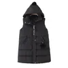 Fashion Womens Solid Färger Ärmlös Plus Storlek Hooded Hoodie Waistcoat Vest Coat Down Cotton Padded Jacket Outwear Toppar Gilet