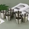 6oz/180ml 10oz/300ml Wine Tumbler Beer Mug Coffee Glass Kids Water Cup 18/8 Stainless Steel 2-Wall Stacked Up Packaging 10pcs In a Box