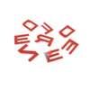 3D STEREO Letters Badge Logo Sticker Abs for Defender Head Hood Plate à la plaque signalétique noire Gris Silver STOR STYLING5278024