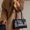 Designer- Handbags Trendy High Quality Leather Shoulder Bag Large Capacity Underarm Bag Lock Square Bags
