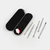 Kit da tacca per utensili da tampone in cera set di imballaggi in scatola in alluminio per accessori per fumare erbe a secco Atomizer Titanio Nail8915456