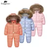 -35 Degree Orangemom Barnkläder Windbreaker Barnvagn Vinter Jumpsuit Down Jacket Coat för Girl Boys Clothes LJ201017