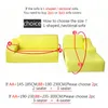 Solid färg Elastic Spandex Slipcovers Soffa Täcker Stretch Handduk hörn Sofa Skydd för vardagsrum 210317