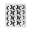 Handmade Natural Thick Faux Mink False Eyelashes 12 Pairs Set Soft Crisscross Fake Lashes Extensions Eye Makeup Accessory Pestanas Postizas De Vison