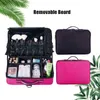 ポータブル化粧品バッグの女性を上にしてオーガナイザーボックスレディースネイルツールスーツケースの保管図Beautician Makep Professionalケース202211