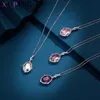 Hänghalsband xuping smycken est stilig elegant glanshalsband för kvinnliga kristaller från festfri presentförpackning s157-403811
