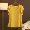 Fashion Blouses Women Tops and Blouse White Pink Summer Short sleeve Loose Blouse Women Blouse Woman Ladies Shirts Plus Size 6XL LJ200812