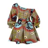 2020 новая мода африканские платья для женщин летом наклонное плечо два носить Дашики Африка стиль печати богатые базиншими вершины LJ200826