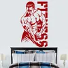 PERSONALISED GYM LARGE WALL STICKER Weights Heavy Fitness Decal Art Decor Removable Mural E664 2012015778390