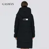 Gasman White Warm Fashion Long Down Parka Women's Winter Jacket Outwear Mulheres Casar roupas femininas com capuz Zipper Jacket New 379 201019