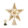 Christmas Decorations UNOMOR Iron Tree Topper Star For Party Shopping Mall Home1
