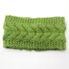 Solide large tricot laine bandeau hiver chaud oreille Crochet Turban cheveux accessoires pour femmes fille bandeau de cheveux bandeaux
